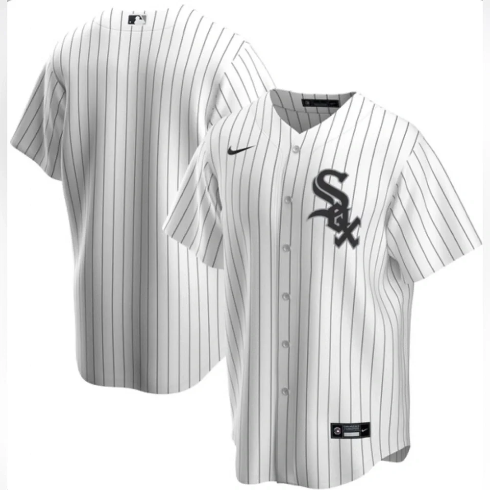 Nike Authentic Chicago White Sox MLB Baseball Jersey Pinstripe Men's Size: L